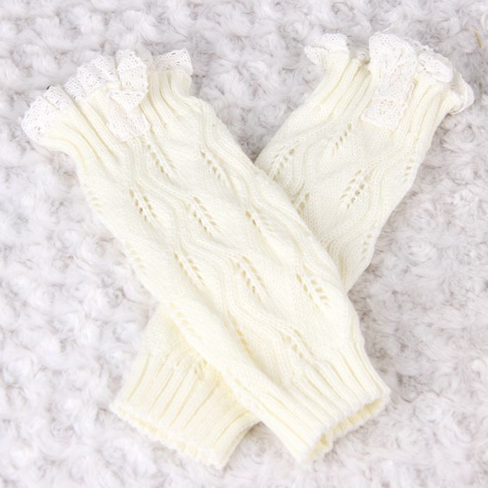 8 colours stijlen Kinderen breien opengewerkte Sok kant Beenwarmers met laarzen meisje winnaar Been Warmmer uit 7-12years: 2
