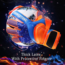 Männer Jungen Latex rutschfeste Torwarthandschuhe Professionelle Fußball Torwarthandschuhe Fingerschutz Fußball Atmungsaktive Handschuhe