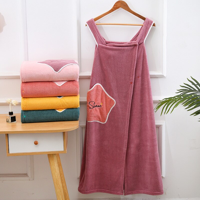 Albornoz de microfibra para mujer, Toalla de baño suave para adultos, Textiles para el hogar, toallas de baño y Sauna