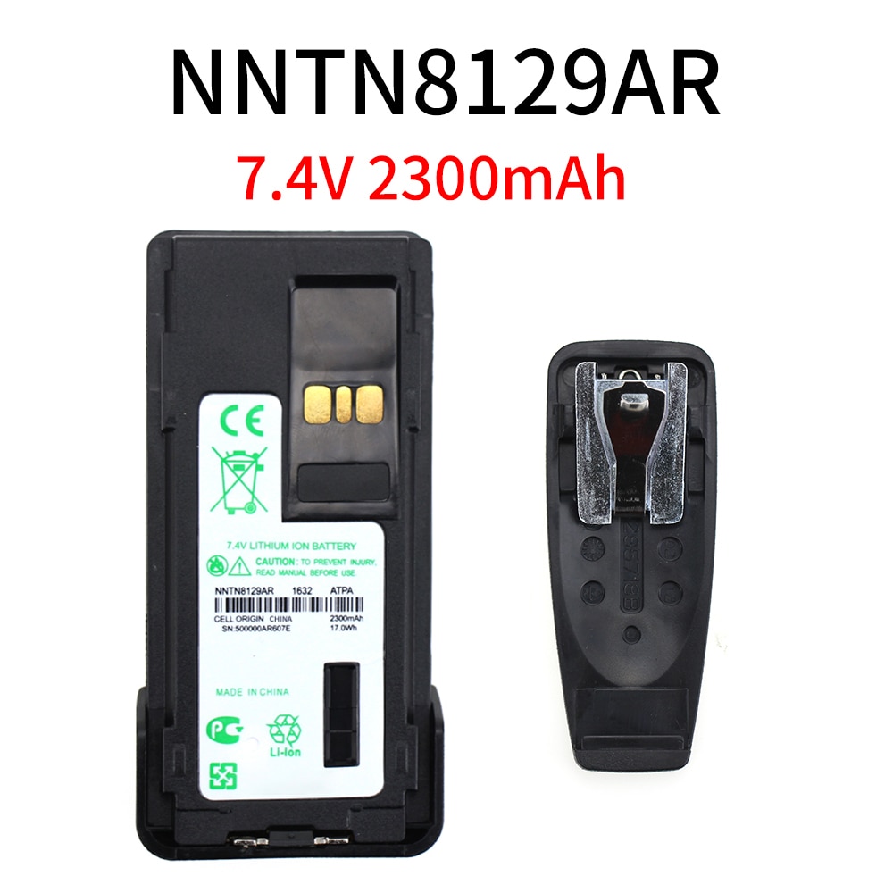 NNTN8129AR Walkie Talkie Vervangende Batterij 2300 Mah Li-Ion Batterij Voor Motorola P8668 P8660 GP328D GP338D Radio Batterij