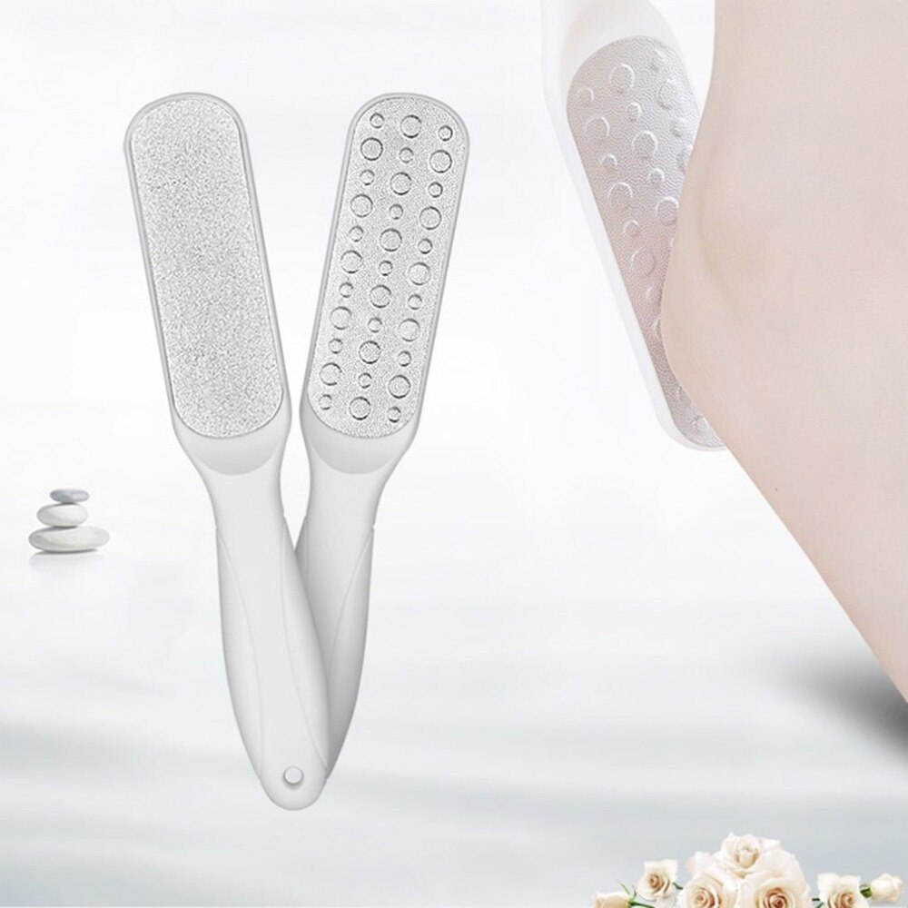 Dubbelsidig fotborste skrubbfötter massage bad skrubbborstar exfolierande spa dusch ta bort död hud rengöringsborste
