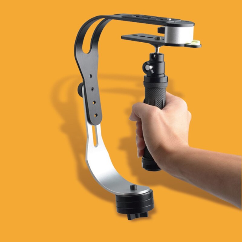 Sort håndholdt stabilisator sports kamera stabilisator mobiltelefon håndholdt stabilisator