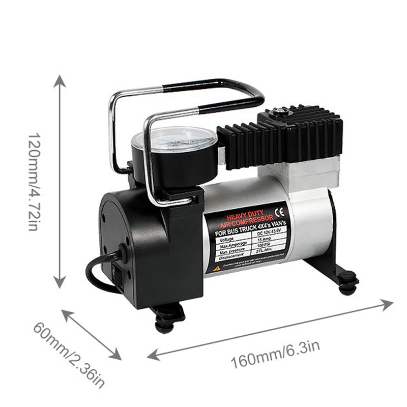 100PSI Super Flow Automobiel Auto compressor DC 12 V Auto Band Inflator Draagbare Automotive Compressor Elektrische Manometer