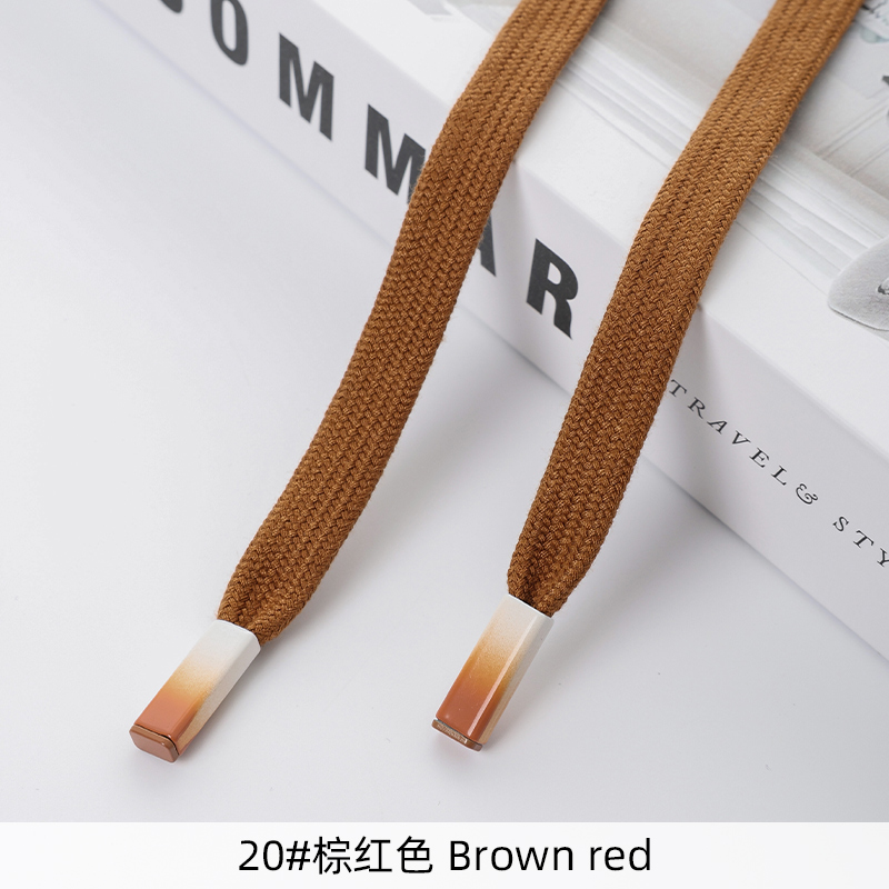 Tapones planos de algodón con capucha de 12mm, cordones gordos, cordón retorcido, pantalones, cuerda, cordón de repuesto, accesorios de costura DIY: Láser brillante