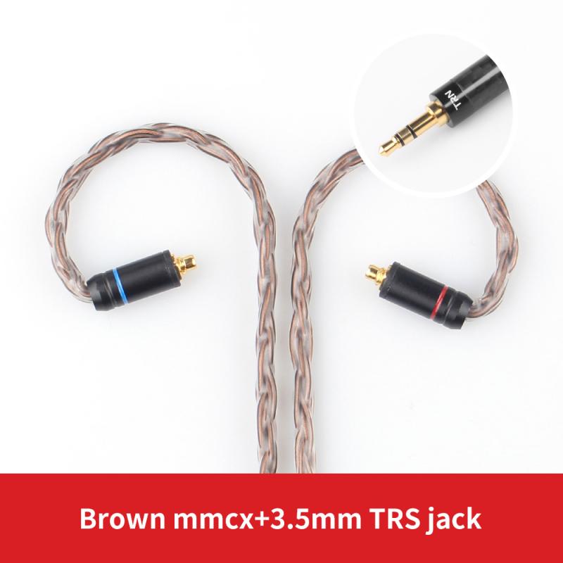 16 core-strand Silver Plated Balanced Cable To 0.75 0.78 2pin/mmcx Connector Hifi MMCX Upgrade Cable For TRN V80/KZ/TFZ: 09
