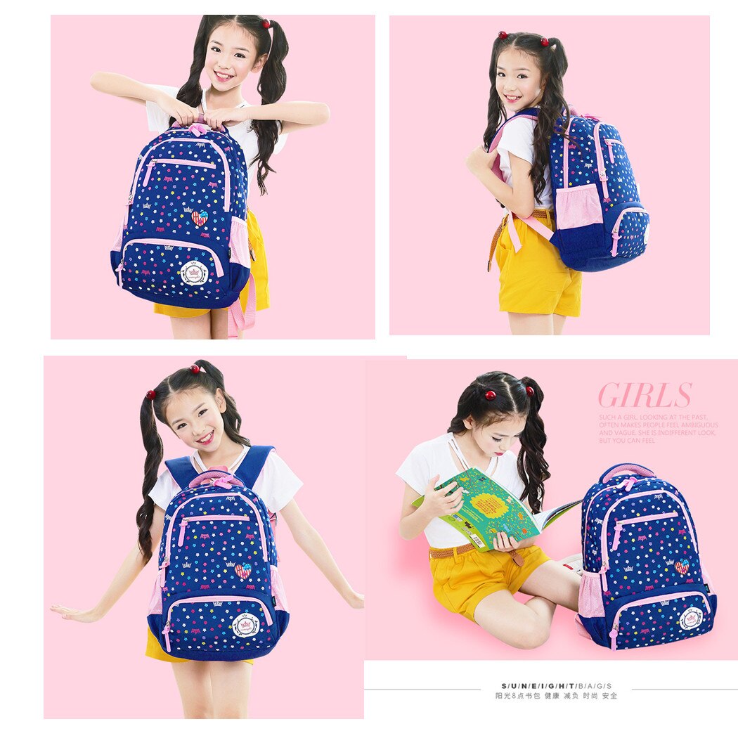 Cute Girls School Bags Children Primary School Backpack Satchel Kids Book Bag Princess Schoolbag Mochila Infantil