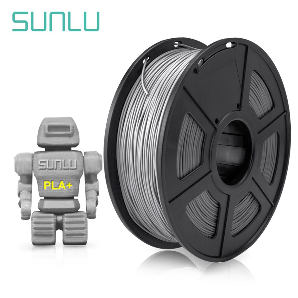 Sunlu pla plus 3d filament 1.75mm 3d printer filamento pla  + 3d trykmateriale 1kg med spole