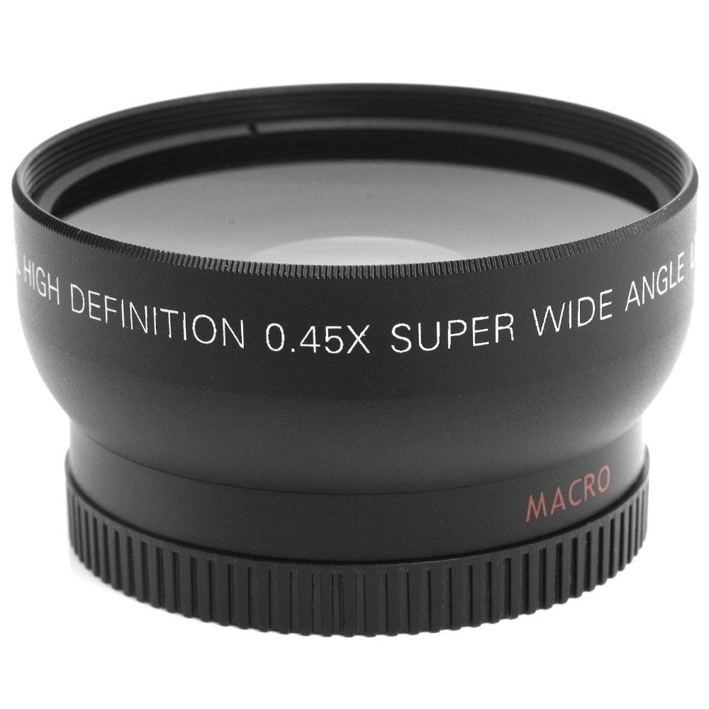 Lightdow 52MM 0.45x Wide Angle Lens + Macro Lens for Cannon D5000 D5100 D3100 D7000 D3200 D80 D90 D3200 18-55MM Camera Lens