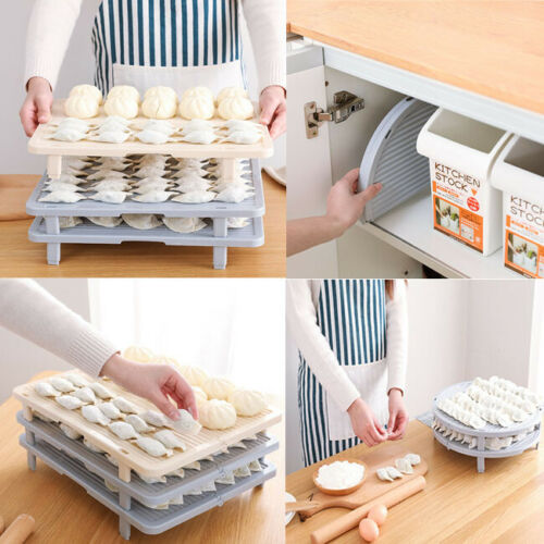 Non-slip Dumplings Storage Rack Plastic Can Be Sup... – Vicedeal