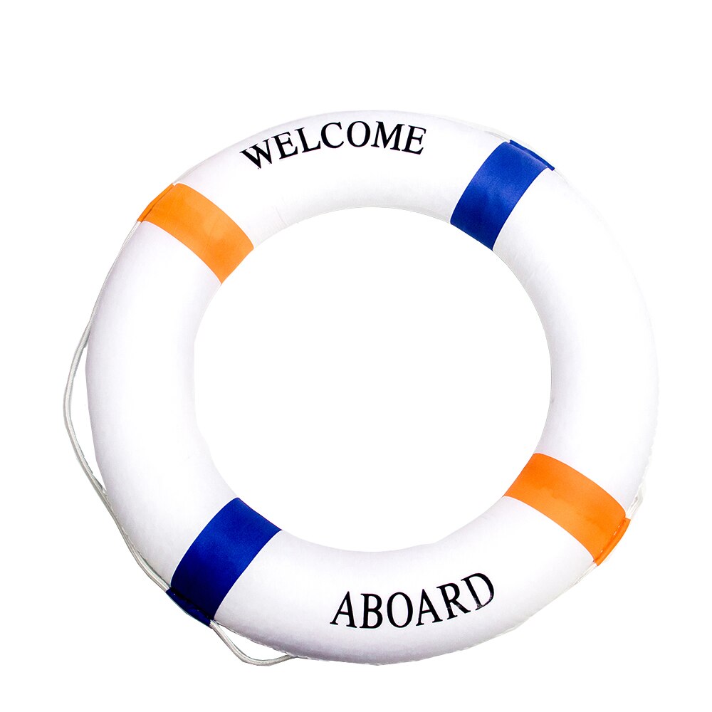 Adult Swimming Buoy Double Thickening Children Floating Ring Lifesaving Inflatable Water Buoy Swimming Pool Lifebuoy: 04-C