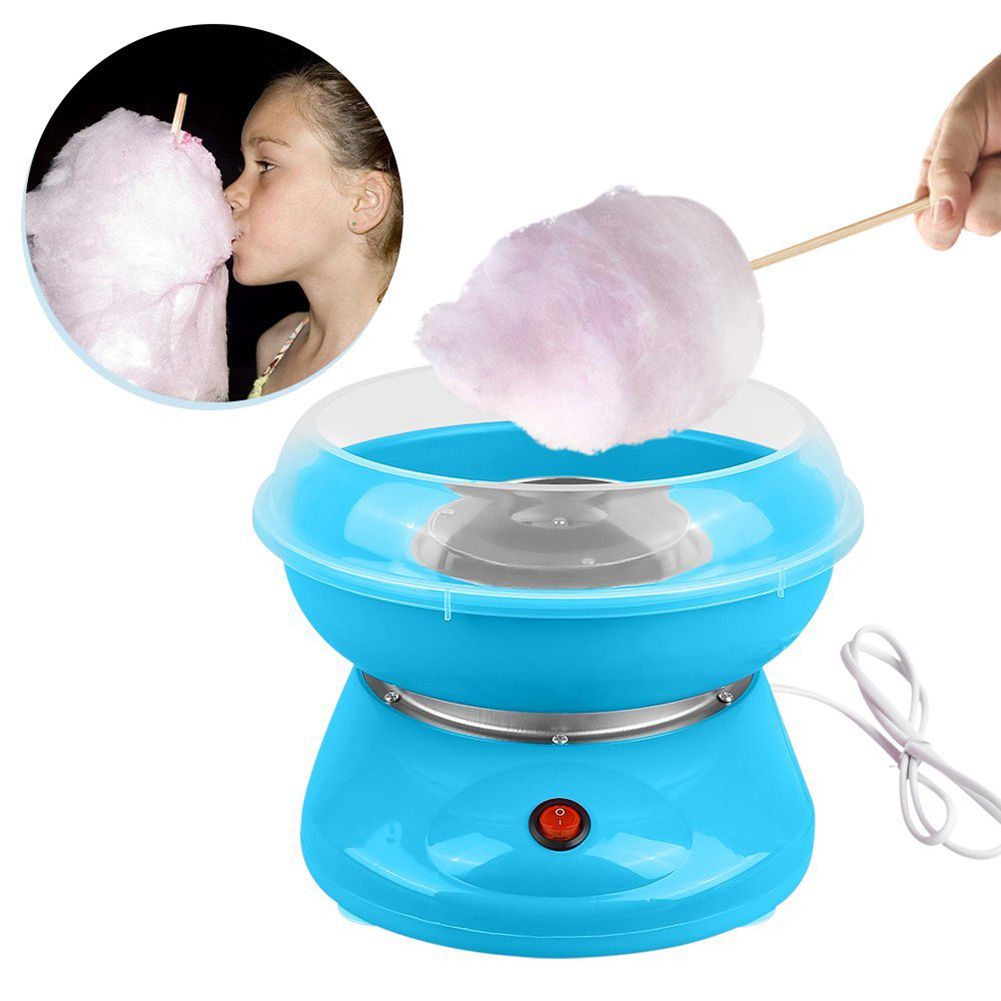 EU Stecker 220V Elektrische Zuckerwatte Maschine Zucker Baumwolle Süssigkeit Hersteller Party DIY: Rosa