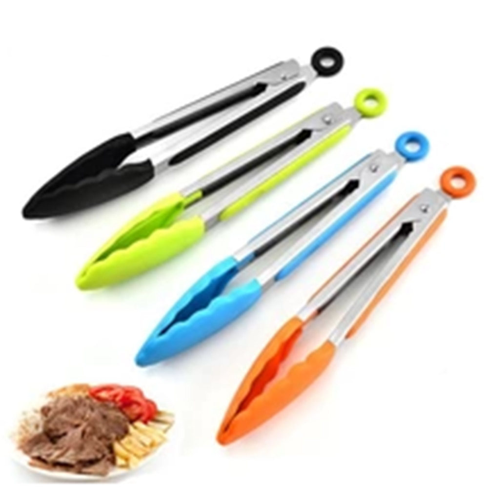 Pegador de comida de silicone, pinça de pegar comida, utensílio de cozinha, acessórios de braçadeira, ferramenta de cozinha para servir comida, salada