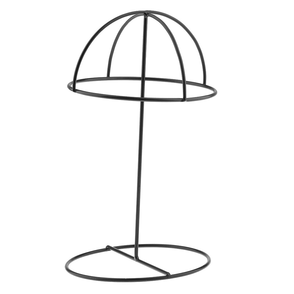 Soporte de exhibición de sombrero de Metal duradero, organizador de almacenamiento de gorras deportivas de béisbol, estante de soporte: Black