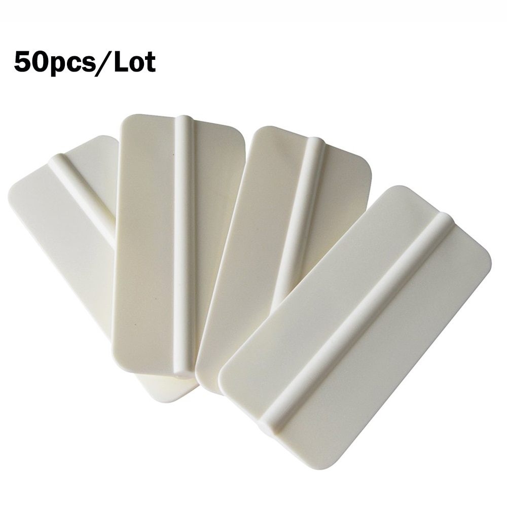 Foshio 50 stuks zachte vinyl auto wrap tool raam tint tools folie rakel auto sticker schraper glasreiniging tint wrap tool