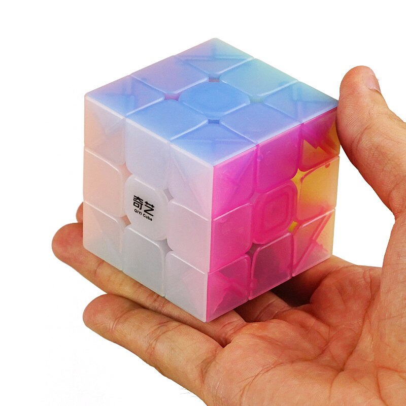 Qiyi Jelly Color Neo Magic Cube cubo trasparente Puzzle Finger giocattoli cubi di velocità professionali giocattoli educativi precoci per bambini