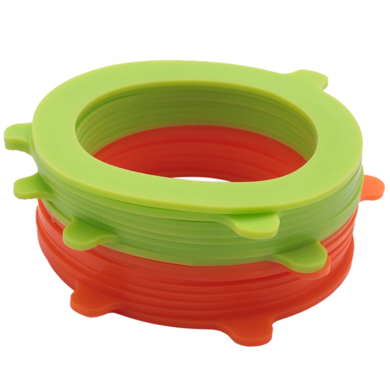 Nafafosa 14 stuks rubberen ringen voor weckglazen, afdichtringen voor draadbeugelglazen, weckrubber met een diameter van 9,4 cm (buitenring), 7 wit 7 oranje