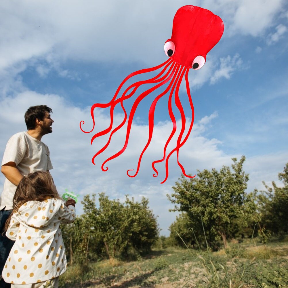 3D Zachte Octopus Vlieger Cartoon Dier Outdoor Windzak Zachte Kite Outdoor Makkelijk Te Vliegen Kinderen Speelgoed Voor Kerst Jaar