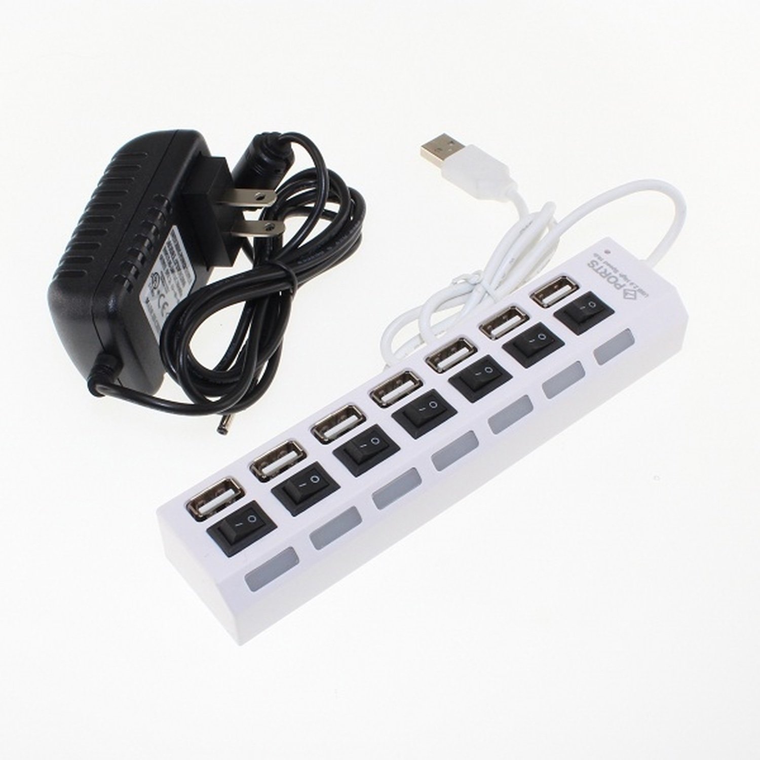 USB 2.0 Hub, 7 ports, with European power supply: Default Title