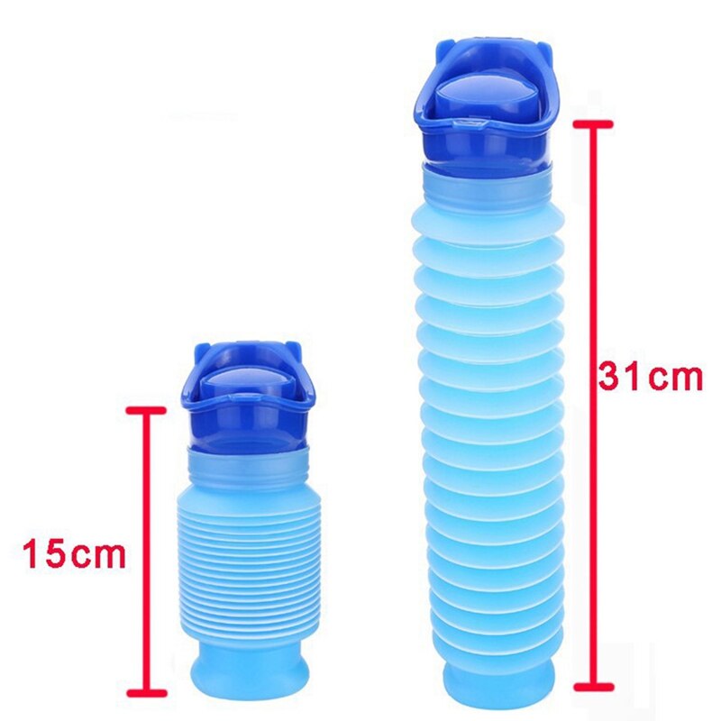 1 unidad de orinales portátiles para coche para hombres y mujeres, niños, cubo telescópico de emergencia, botella para orina de bebé, portátil al aire libre