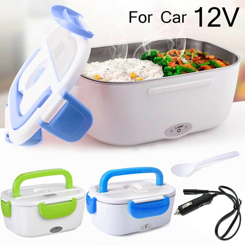 Boîte à Bento Portable en acier inoxydable, 12V, chauffage électrique des aliments, conteneur de chauffage des aliments, 1 pièce