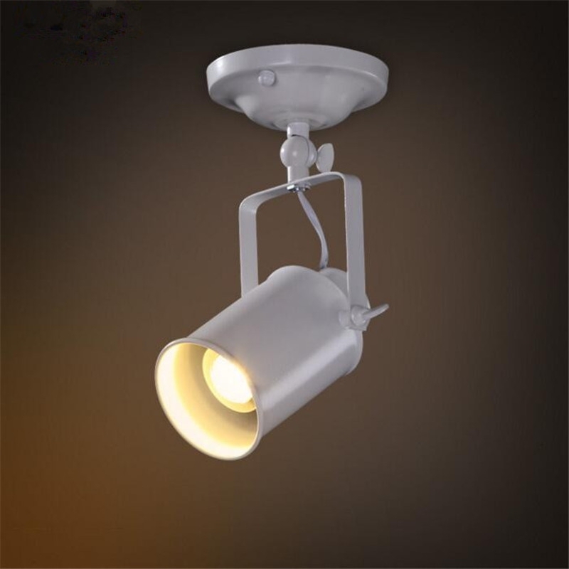 Decke Lampe Amerikanischen retro Land Dachgeschoss Stil LED lampen Industrie Jahrgang Eisen Decke licht für Bar Cafe Heimat Beleuchtung: Weiß