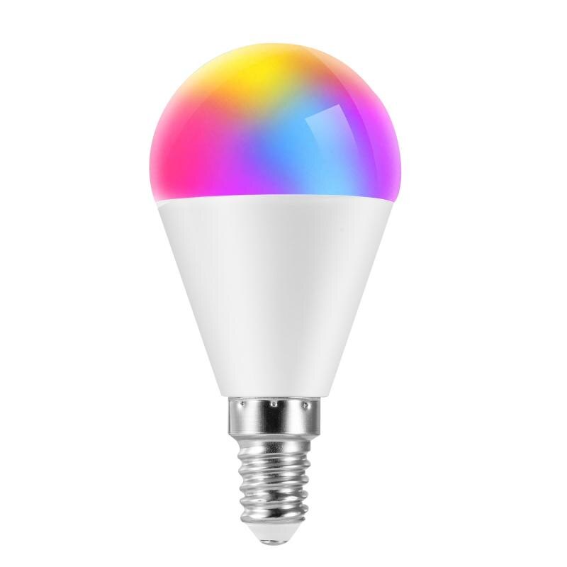 Led Wifi Slimme Lamp Dimbare Rgb Lamp E27 E26 B22 Voor Alexa Google Huis Changing Dimmen App Controle Lamp voor Alexa/Google: E14