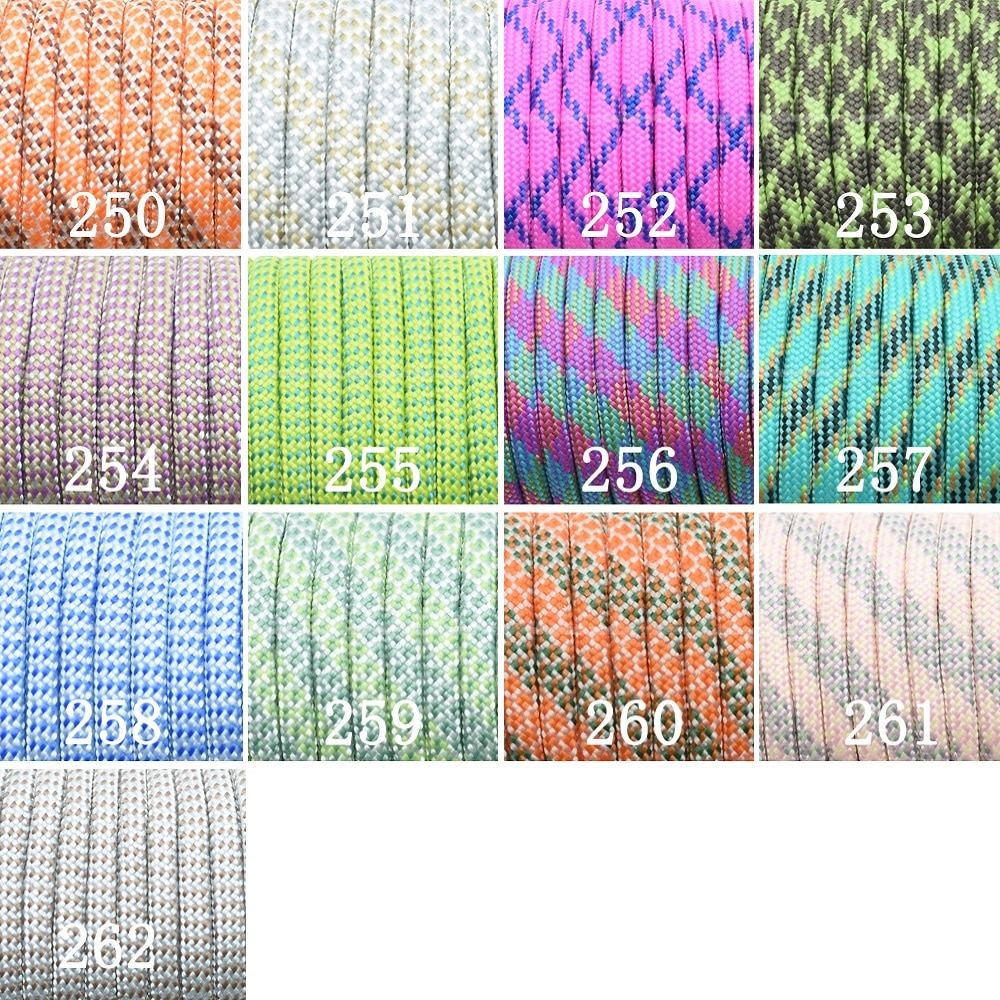 1 Stück 100ft 550 Paracord Fallschirm schnur Schlüsselband Mil spez Typ III 7 Strang Kern zum Klettern Camping Schnallen Armbinde