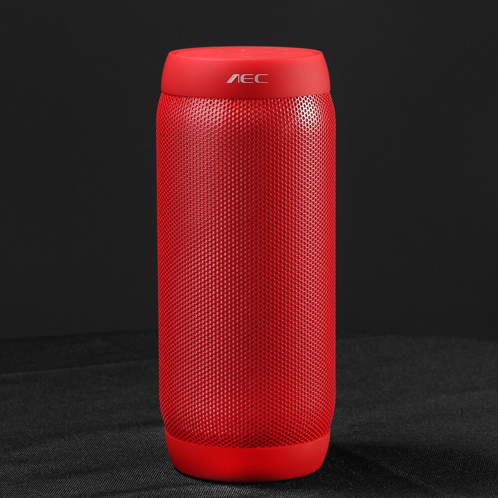 NFC Wireless Speaker BQ 615 Pro Speaker Portable Bluetooth LED 360 Stereo Surround Sound Loudspeaker Bass Subwoofer FM Radio TF: Red
