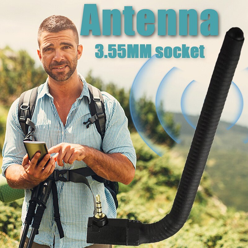 Antena de TV inalámbrica con GPS para teléfono móvil, potenciador de fuerza de señal, 6dbi, 3,5mm, macho, externa, para una mejor transferencia de señal