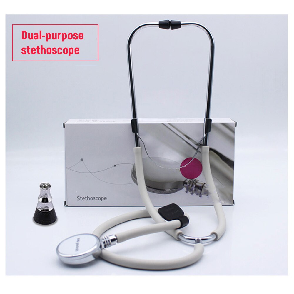Draagbare Enkele Kop Stethoscoop Dual-Purpose Stethoscoop Auscultator Koper Borststuk Stethoscoop Voor Kliniek Huishoudelijk Gebruik