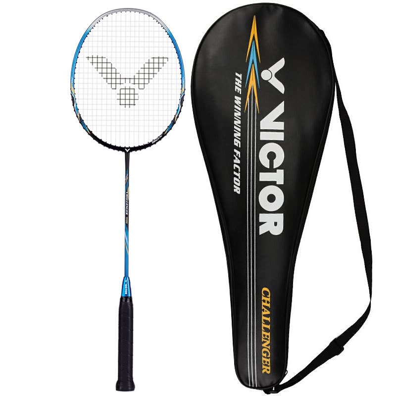 Victor CHA 9500 S/9500 Carbon Fiber Badminton Rackets offensive 6.8mm as Badminton Racket Met String