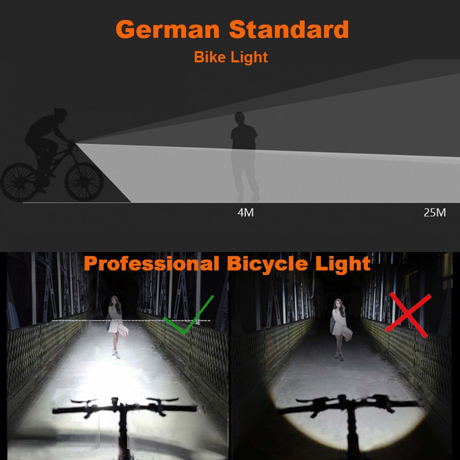 Newbiler 800 Lumen Smart Road Bike Front Light Usb Inductie Zaklamp Voor Fiets Duitse Standaard Mtb Fiets Achter Led Verlichting kit