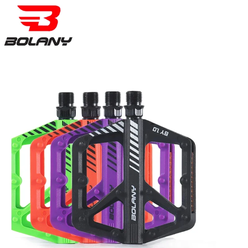 BOLANY-Pedal de nailon para bicicleta de montaña, antideslizante, resistente al polvo, sello impermeable, doble rodamiento, accesorios para bicicleta de montaña