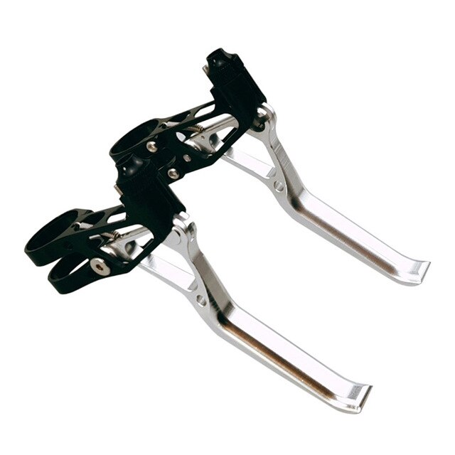 Bike Handle Bicycle brake lever Hand V Break Lever Folding Bike Road bike: Silver