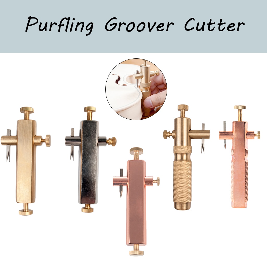 Verstelbare Viool Purfling Groover Cutter Viool Maken Luthier Tool W/Messen