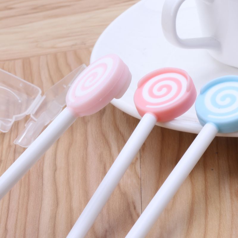 Lollipop Baby Tongue Cleaning Brush Child Tongue Scraper Cleaner Baby Care Christmas Baby Kids L41D