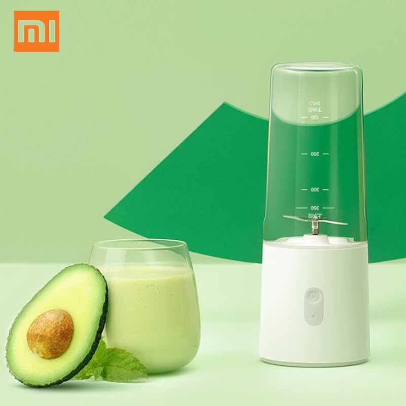 Xiaomi mijia minimikser liten bærbar frakt juicer fruktkopp mat prosessor elektrisk kjøkkenmikser hurtig juice 350ml