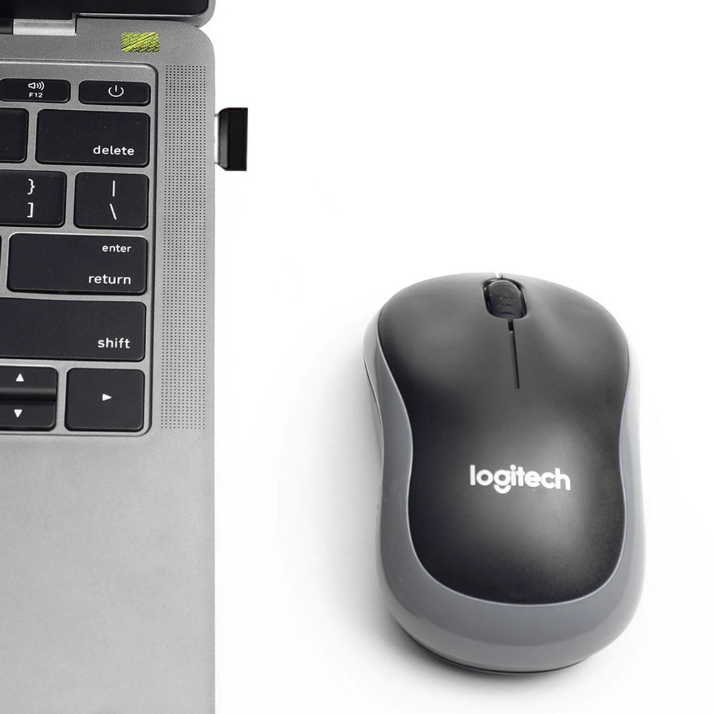 Logitech M185 Drahtlose Maus 2,4 GHz USB 1000 DPI 3 Tasten Spielen Optische Navigation Mäbenutzen für PC/Laptop Maus Gamer