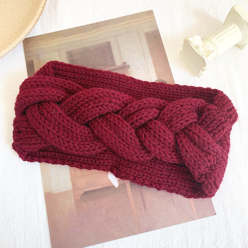 Vinter ørevarmer pandebånd kvinder elastisk uld strikket pandebånd head wrap hårbånd piger hårbånd tilbehør: 3
