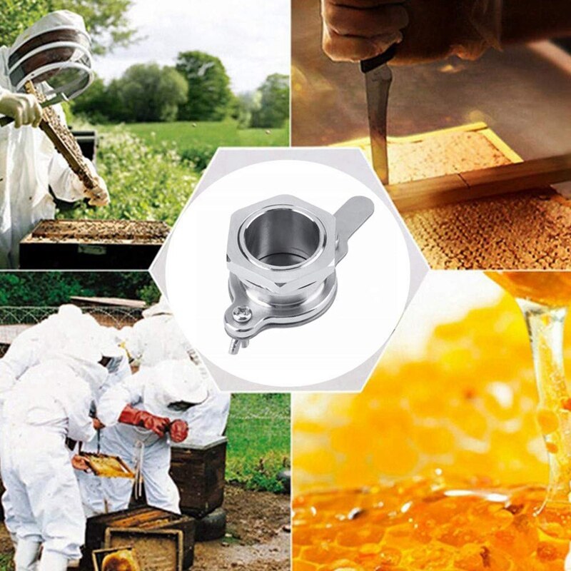 Válvula de compuerta para trabajo con miel herramienta de apicultura grifo Extractor de miel accesorio Acero inoxidable equipo de embotellado para Apicultor