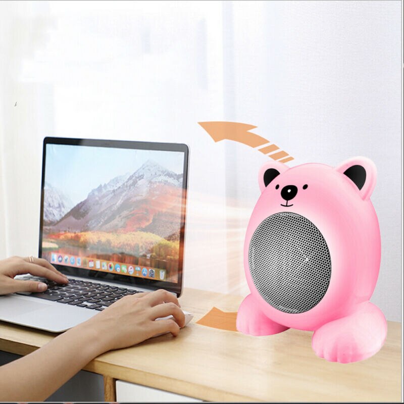 Cute Mini Electric Heater Air Radiator Warmer Fan Warm Blower Room Office 350W