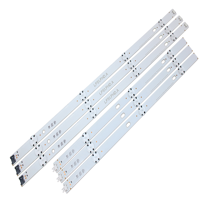 12 teile/satz led-hintergrundbeleuchtung streifen für  lg 43 lf 5100 lf51_ fhd_a  lf51_ fhd_b lge_wicop_fhd 43 inch_rev 00_ a/b _150511