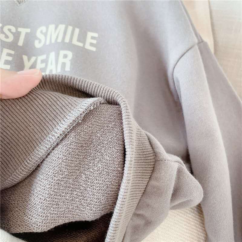 Pull manches longues pour enfants, produit, avec impression d'alphabet, version coréenne, automne,