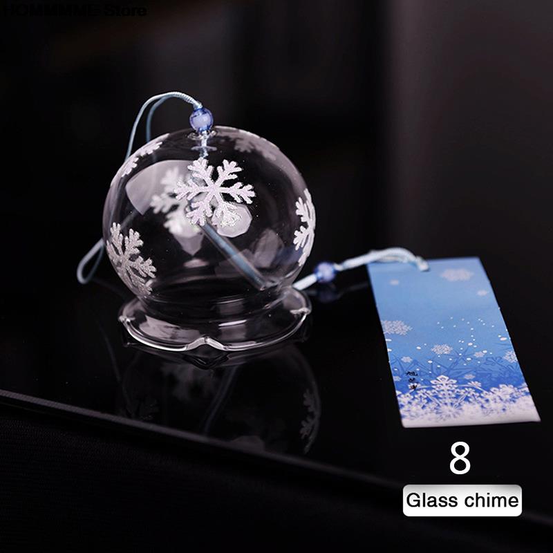 Japanese Wind Bell 1PC Japan Wind Chimes Handmade Glass Furin Home Decors Spa Kitchen Office Decor: 8