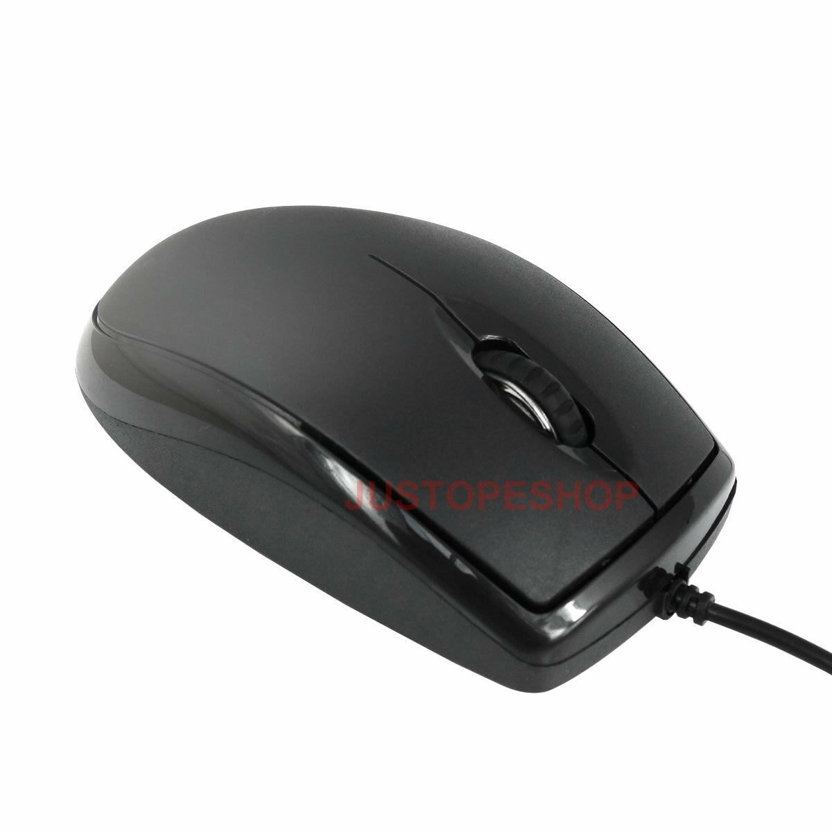 COMFORT WIRED USB OPTICAL MOUSE LED FOR PC LAPTOP COMPUTER SCROLL WHEEL BLACK UK