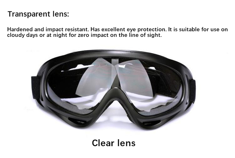 Motorcycle Bicycle Windshield Goggles Sandproof Dustproof Glasses Outdoor Ski Cycling Glasses Men Women Protective Glasses