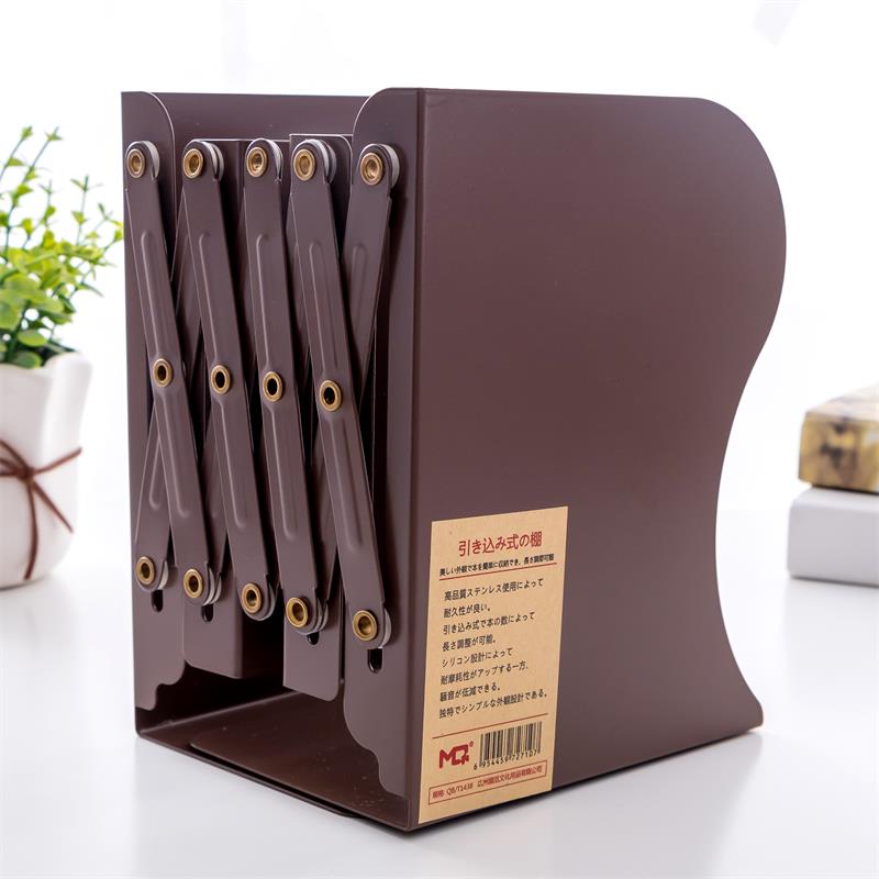 Porte-livres télescopique réglable, porte-livres extensible, support de rangement, classeur pour magazines, bibliothèque pour la maison: Gray