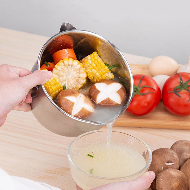 Séparateur de graisse Sauce huile | En acier inoxydable, Sauce huile soupe graisse, filtre, filtre filtre, bol huile de cuisson, filtre à soupe, outil de cuisine