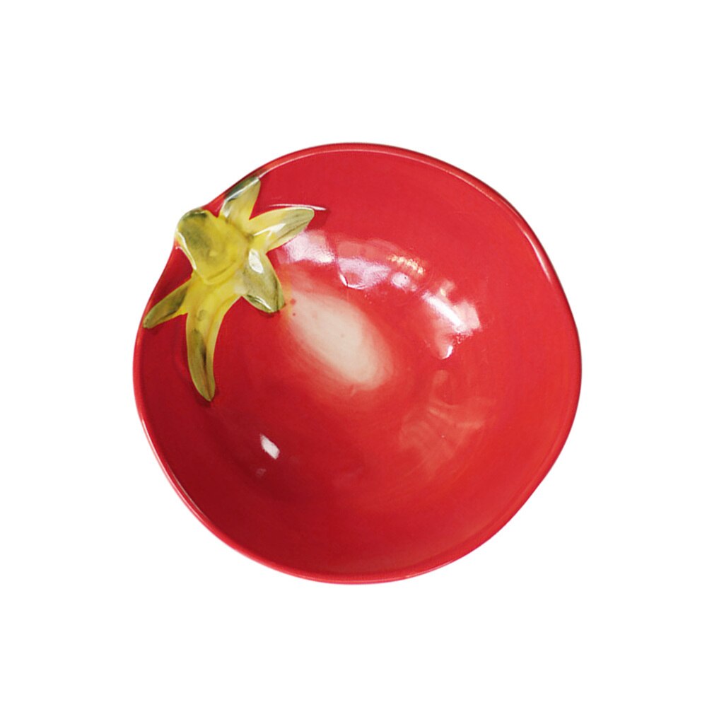 Cuenco de postre de cerámica japonesa con de tomate, plato para servir, plato para ensalada de frutas, 1 ud.