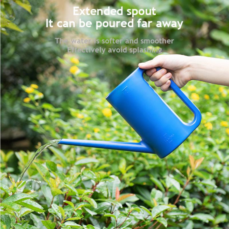 1.5L Water Cans Handle Watering Pot Long Spouted Large Capacity Shatterproof Plastic Plant Bottle Device Irrigation Plant Tool